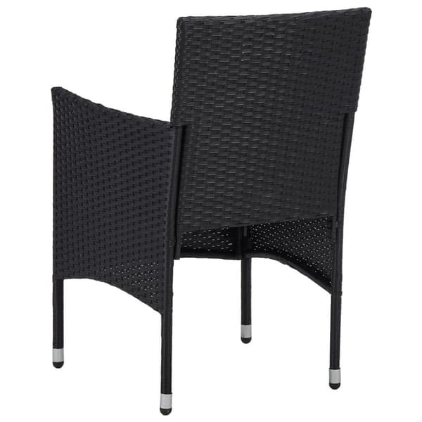 vidaXL havestole 2 stk. polyrattan sort