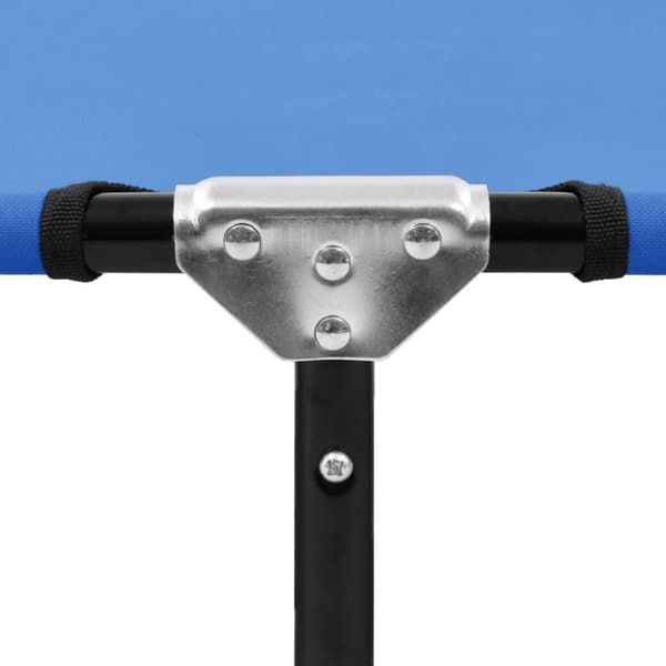 vidaXL foldbar liggestol stål blå