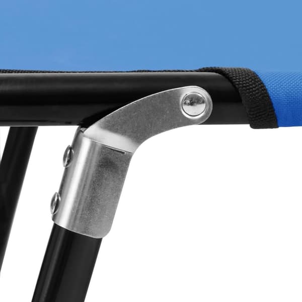 vidaXL foldbar liggestol stål blå