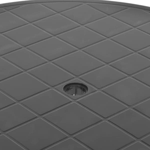 vidaXL havebord 89 cm plastik antracitgrå