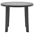 Miniatyrbillede 2 af 6: vidaXL havebord 89 cm plastik antracitgrå