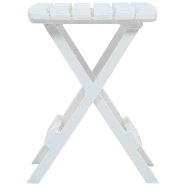 vidaXL Sammenleggbart hagebord 45,5x38,5x50 cm hvit