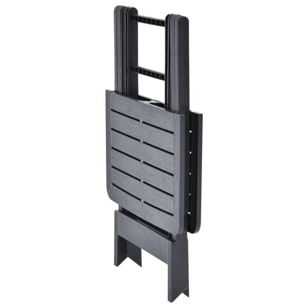 vidaXL foldbart havebord 79 x 72 x 70 cm plastik antracitgrå