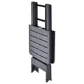 Miniatyrbillede 4 af 6: vidaXL foldbart havebord 79 x 72 x 70 cm plastik antracitgrå