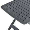 Miniatyrbillede 5 af 6: vidaXL foldbart havebord 79 x 72 x 70 cm plastik antracitgrå