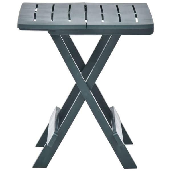 vidaXL Sammenleggbart hagebord grønn 45x43x50 cm plast