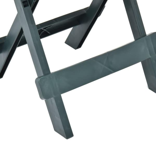 vidaXL Sammenleggbart hagebord grønn 45x43x50 cm plast