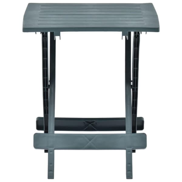 vidaXL Sammenleggbart hagebord grønn 45x43x50 cm plast