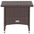 Miniatyrbillede 2 af 6: vidaXL tebord 50 x 50 x 47 cm polyrattan brun