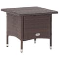 Miniatyrbillede 1 af 6: vidaXL tebord 50 x 50 x 47 cm polyrattan brun