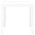 Miniatyrbillede 2 af 5: vidaXL havebord 78 x 78 x 72 cm plastik hvid