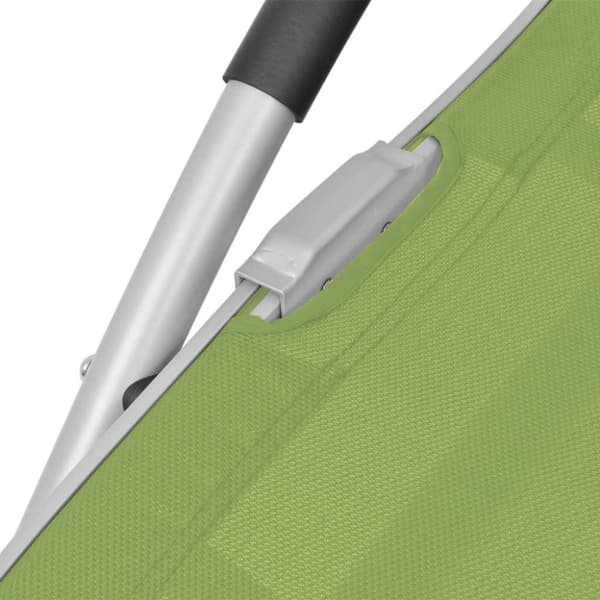 vidaXL Solseng med pute aluminium og textilene grønn