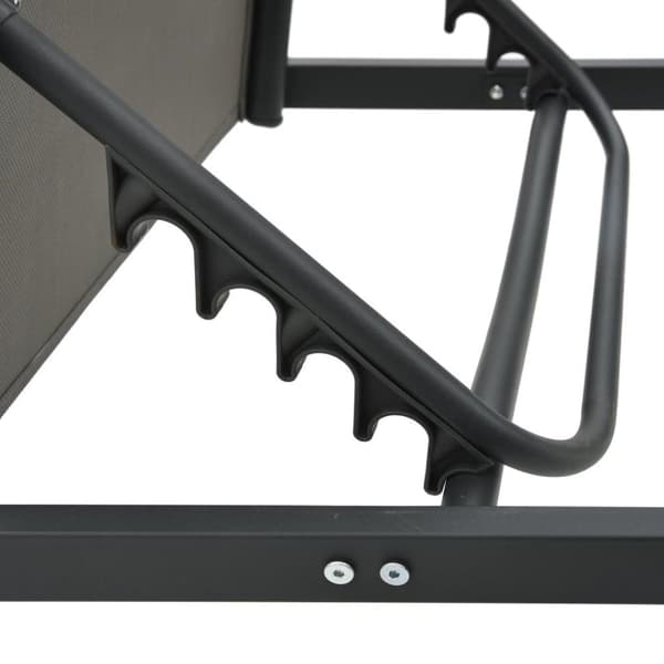 vidaXL liggestol aluminium og textilene