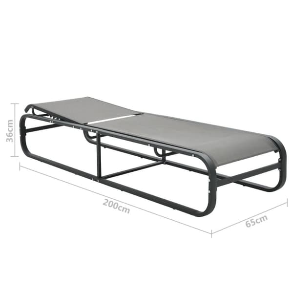vidaXL liggestol aluminium og textilene