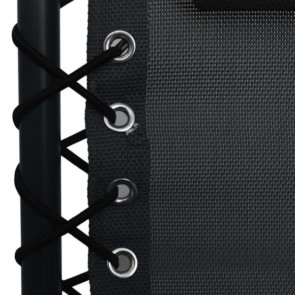 vidaXL foldbar dækstol textilene sort