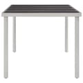 Miniatyrbillede 3 af 5: vidaXL havebord i stål 220 x 90 x 74,5 cm sort