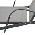 Miniatyrbillede 7 af 10: vidaXL liggestole 2 stk. med bord textilene og stål