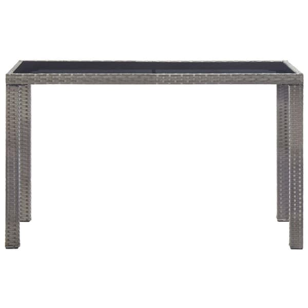 vidaXL Trädgårdsbord antracit 123x60x74 cm konstrotting