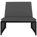 Miniatyrbillede 7 af 10: vidaXL liggestole 2 stk. med bord polyrattan sort