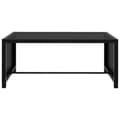 Miniatyrbillede 9 af 10: vidaXL liggestole 2 stk. med bord polyrattan sort