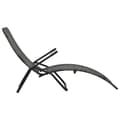 Miniatyrbillede 3 af 7: vidaXL foldbar liggestol polyrattan grå