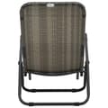Miniatyrbillede 5 af 7: vidaXL foldbar liggestol polyrattan grå