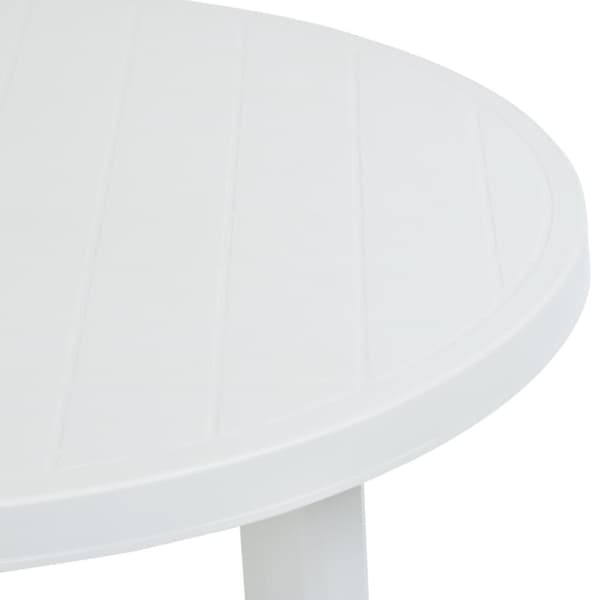 vidaXL Hagebord hvit 89 cm plast