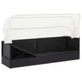 Miniatyrbillede 3 af 8: vidaXL havesofa med baldakin polyrattan sort