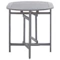 Miniatyrbilde 4 av 8: vidaXL Hagebord grå 120x70x74 cm heltre akasie