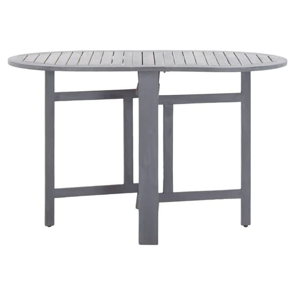 vidaXL Hagebord grå 120x70x74 cm heltre akasie