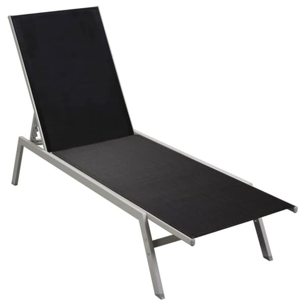 vidaXL Aurinkotuoli teräs ja tekstiili musta