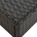 Miniatyrbillede 4 af 5: vidaXL tebord 50 x 50 x 47 cm polyrattan sort