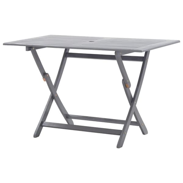 vidaXL Kokoontaitettava puutarhapöytä 120x70x75 cm täysi akaasiapuu
