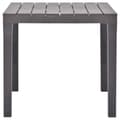 Miniatyrbillede 3 af 5: vidaXL havebord 78 x 78 x 72 cm plastik mokkafarvet