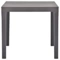 Miniatyrbillede 2 af 5: vidaXL havebord 78 x 78 x 72 cm plastik mokkafarvet