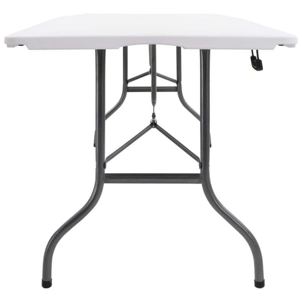 vidaXL Sammenleggbart hagebord hvit 180x72x72 cm HDPE
