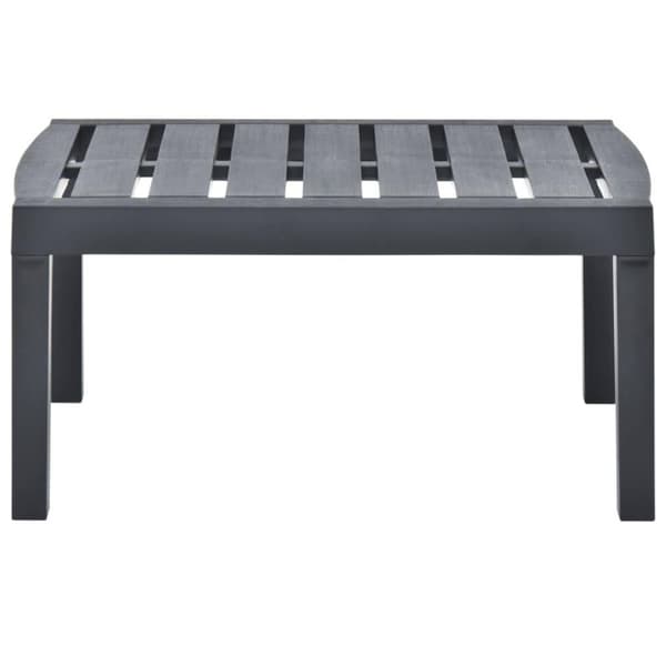 vidaXL havebord 78x55x38 cm plastik antracitgrå