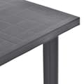 Miniatyrbild 4 av 5: vidaXL Trädgårdsbord antracit 80x75x72 cm plast