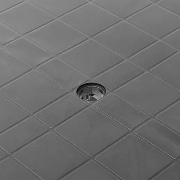 vidaXL Trädgårdsbord antracit 80x75x72 cm plast