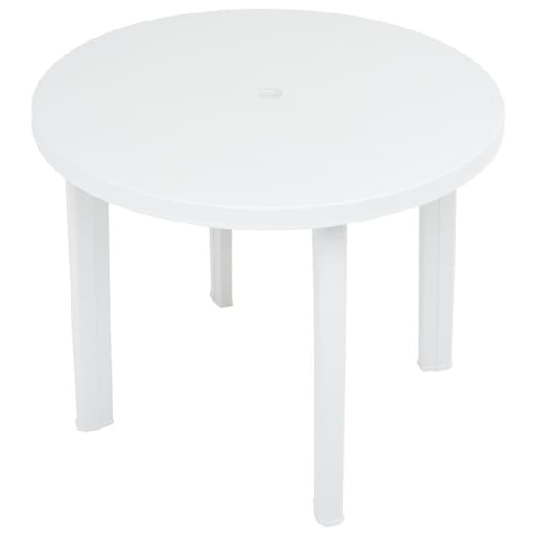 vidaXL havebord 89 cm plastik hvid
