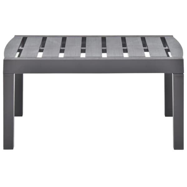 vidaXL Trädgårdsbord mocka 78x55x38 cm plast