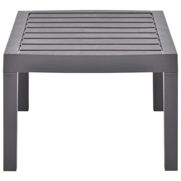 vidaXL Trädgårdsbord mocka 78x55x38 cm plast