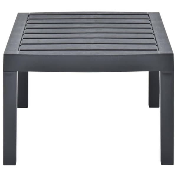 vidaXL Hagebord antrasitt 78x55x38 cm plast change2