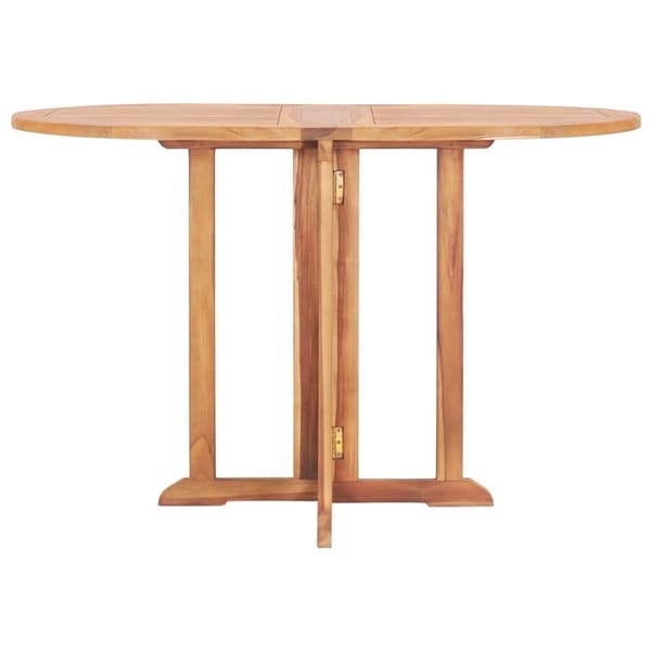 vidaXL Sammenleggbart sommerfuglbord for hage 120x70x75 cm heltre teak