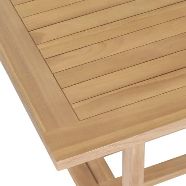 vidaXL forlængeligt havebord 180-280 x 100 x 75 cm massivt teaktræ