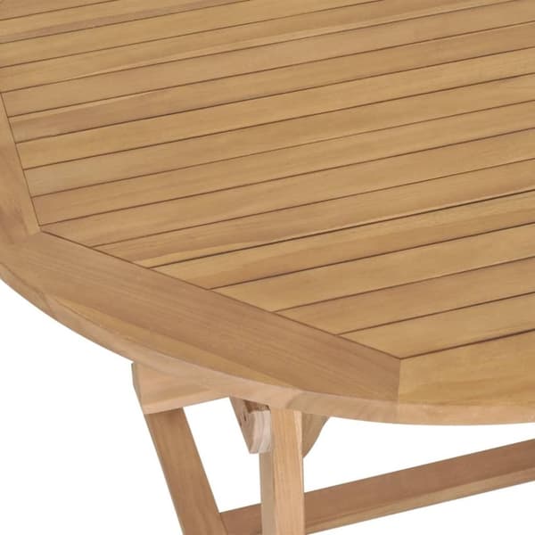 vidaXL forlængeligt havebord 180-280 x 100 x 75 cm massivt teaktræ oval