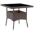 Miniatyrbillede 1 af 6: vidaXL havebord polyrattan brun