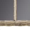 Miniatyrbillede 4 af 6: vidaXL havebord 200x100x74 cm glas og polyrattan brun