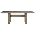 Miniatyrbillede 2 af 6: vidaXL havebord 200x100x74 cm glas og polyrattan brun