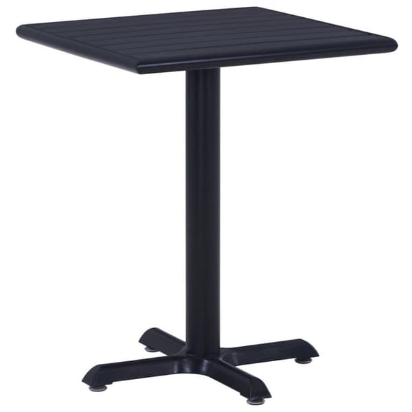 vidaXL havebord 60x60x75 cm sort